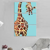 Painting by Numbers Giraffe with Curved Neck 3-Panel